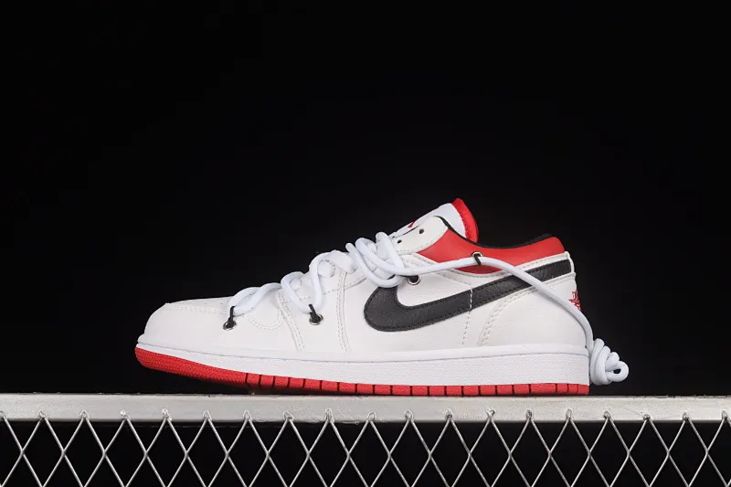 All categories Air Jordan Jordan series basketball shoes Air Jordan 1 Low Air Jordan 1 Low AJ1 Joe 1 customized version Vibe flavor deconstruction sports culture basketball shoes 553558-118